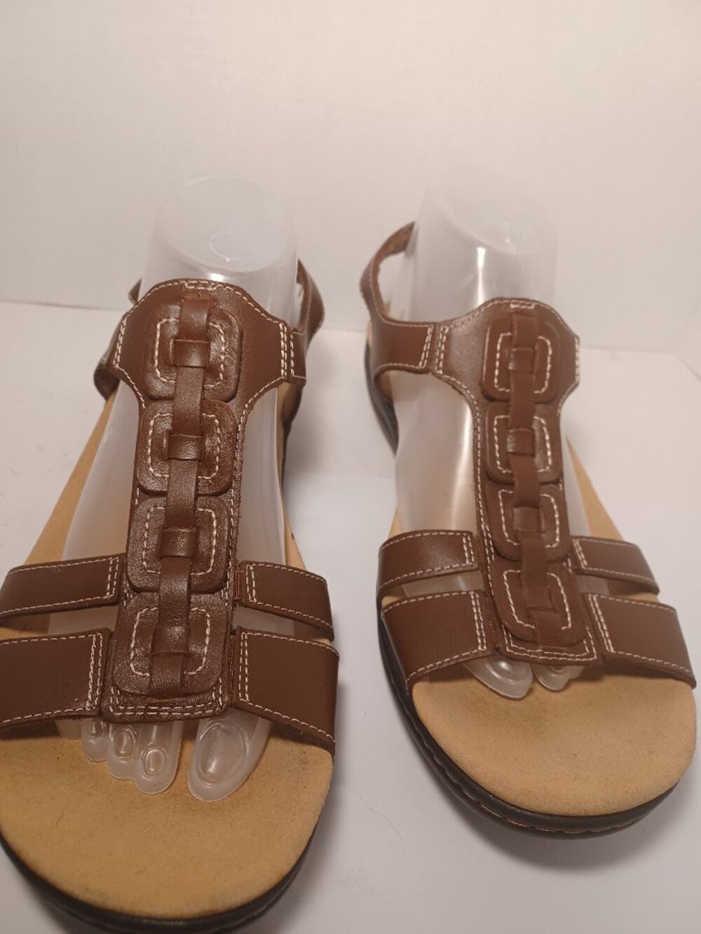 Clarks Brown Leather Sandals
